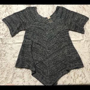 Faded Glory Black & White Knit Blouse